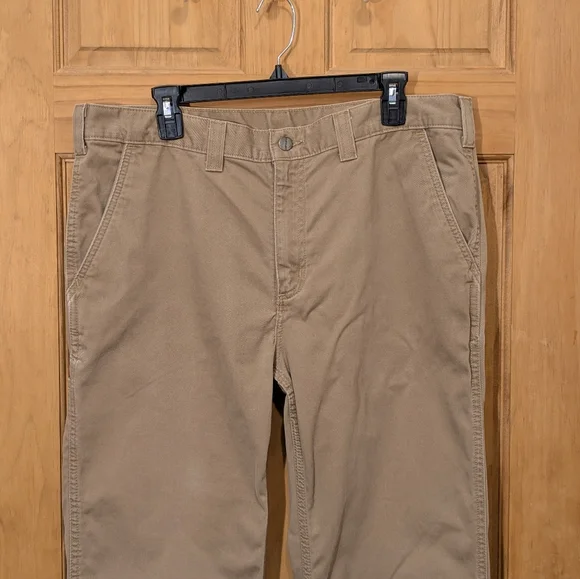 Carhartt Pants Utility Workwear Relaxed Fit Straight Durable Brown Men's 36x30 - Picture 9 of 12